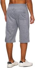 Load image into Gallery viewer, Drawstring Dark Grey 3/4 Workout Joggers with Zipper Pockets