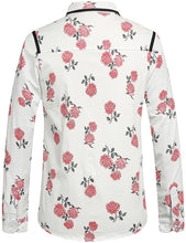 Load image into Gallery viewer, Paisley White Floral Men&#39;s Long Sleeve Shirt