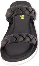 Load image into Gallery viewer, Cushionaire Black Island Braided Slide Sandal