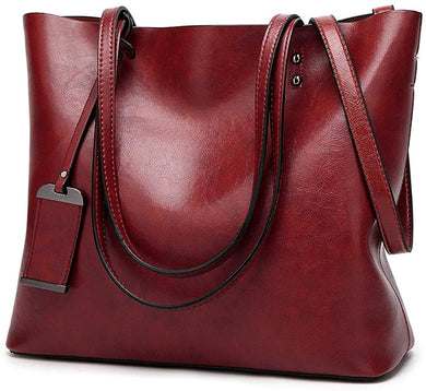 Messenger Tote Bag Red Top Handle Satchel Handbags