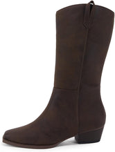 Load image into Gallery viewer, Royal Blaze Coffee Cowboy Mid Calf Western Boots