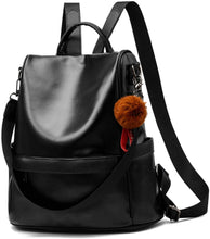 Load image into Gallery viewer, Black PU Leather Casual Shoulder Bag