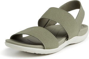 Comfy Silver Sling Back Rubber Strappy Sandals