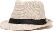 Load image into Gallery viewer, Men&#39;s Khaki High Quality Fedora Hats, Pack of 3