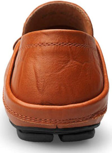 Men's Almond Brown Premium Genuine Leather Shoes