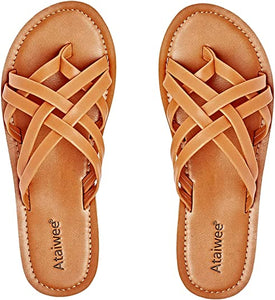 Summer White Vegan Casual Flat Sandals