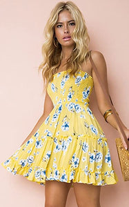 Sweet Lemons Strapless Smock Mini Dress