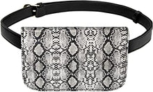 Load image into Gallery viewer, Exotic Crocodile Leather Fanny Pack Waist Bag - Black