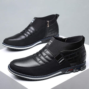 High-Top Black Lightweight Men's Casual Shoes