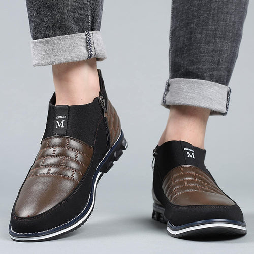 High-Top Brown Lightweight Men's Casual Shoes