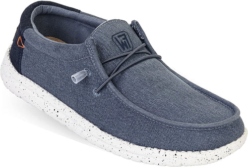 Canvas Blue Lightweight Men's Casual Slip-On Loafers