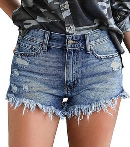 Genuine Summer Mid Waisted Hot Shorts with Pockets