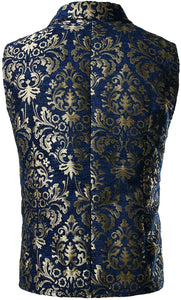 Men's Red Paisley Vintage Style Double Breasted Formal Vest