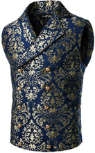 Load image into Gallery viewer, Men&#39;s Red Paisley Vintage Style Double Breasted Formal Vest