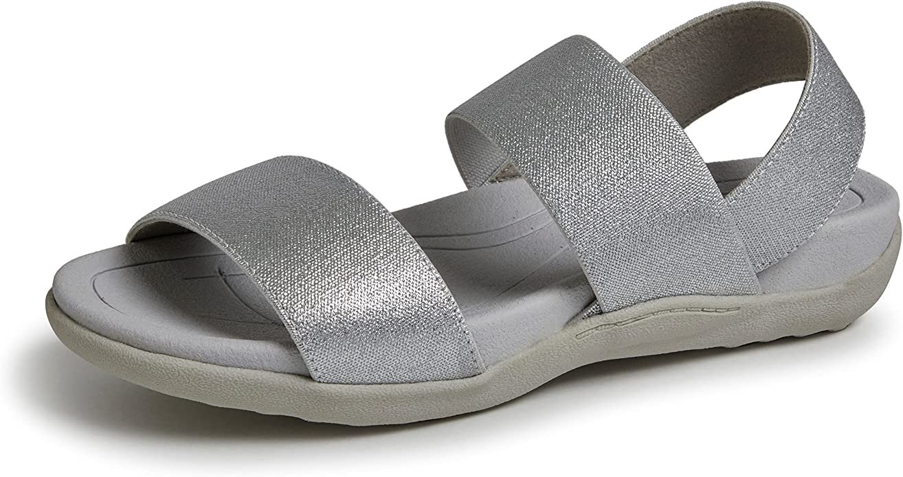Comfy Moss Green Sling Back Rubber Strappy Sandals Bella Valentina