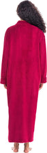 Load image into Gallery viewer, Oversize Burgundy Plus Size Warm Fleece Robe