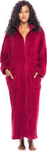 Load image into Gallery viewer, Oversize Burgundy Plus Size Warm Fleece Robe