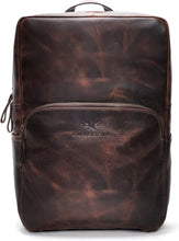 Load image into Gallery viewer, Vintage Deep Brown Genuine Leather Travel Backpack