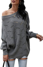 Load image into Gallery viewer, Conquer Casual Off Shoulder Long Batwing Sweaters