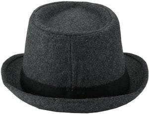 Men's Dark Grey Fedora Panama Jazz Hat