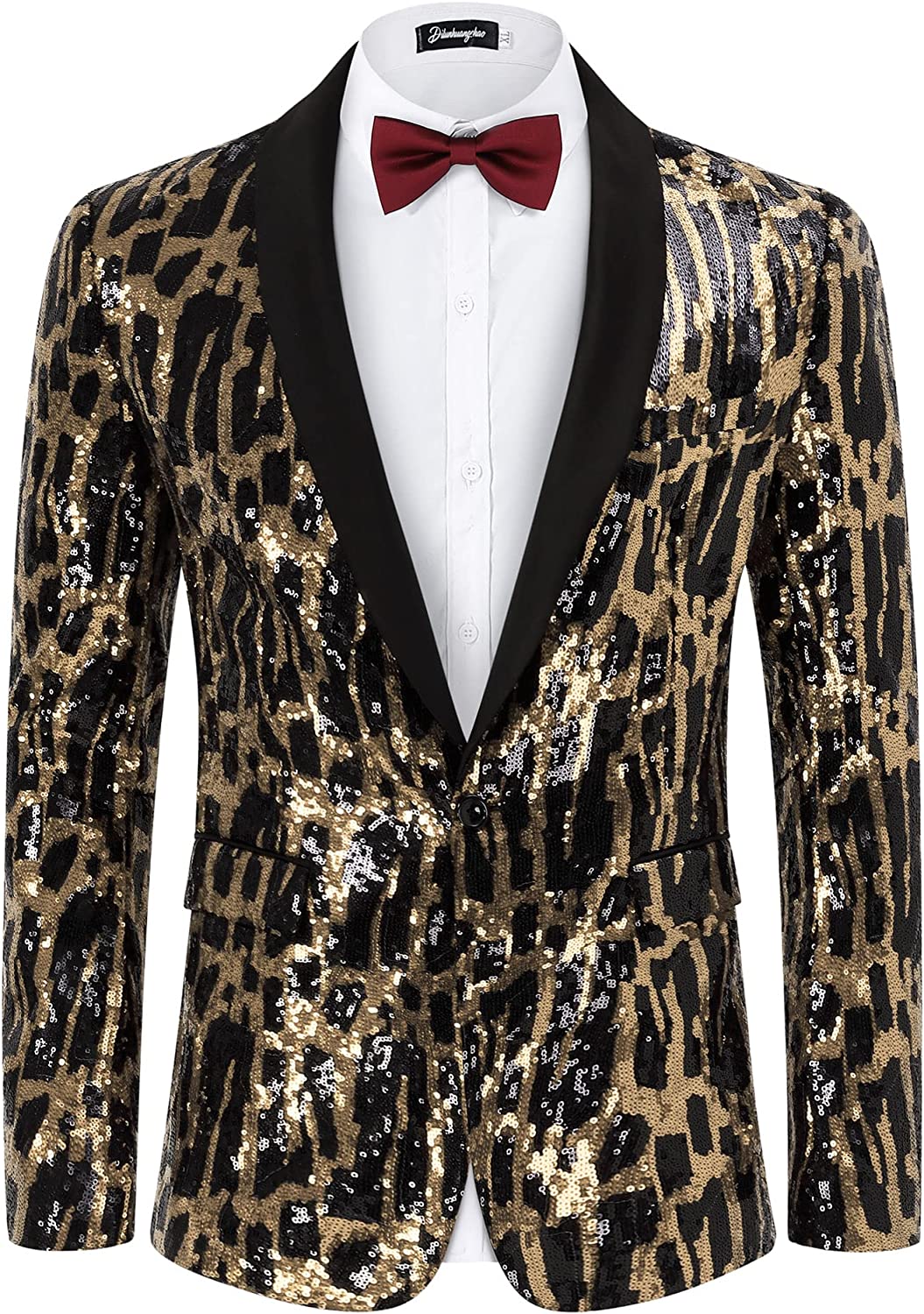 Gold sequin hotsell blazer jacket