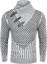 Load image into Gallery viewer, White Long Sleeve Slim Fit Designer Knitted Turtleneck Sweater