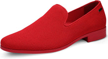 Load image into Gallery viewer, Penny Smoking Red Slip on Men&#39;s Dress Loafers