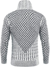 Load image into Gallery viewer, White Long Sleeve Slim Fit Designer Knitted Turtleneck Sweater