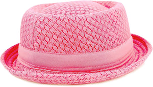 Rotterdam Pink Classic Soft Cool Pork Pie Hat