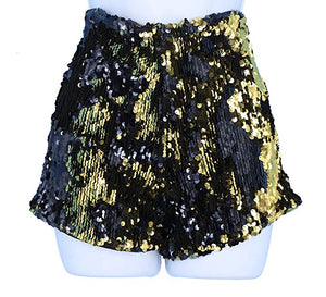 Sparkle & Glitter White High Waist Sequin Shorts