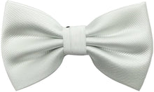 Load image into Gallery viewer, Men&#39;s White Pre-tied Banded Bow Tie