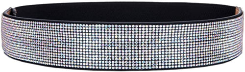 Modern Colorful Sparkle Rhinestone Stretchy Waist Belt