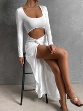 Load image into Gallery viewer, Summer Society White Long Sleeve Cut Out Maxi Dress