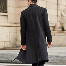 Load image into Gallery viewer, Men&#39;s Luxury Wool Blend Black Men&#39;s Winter Over Coat