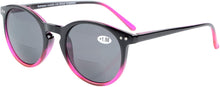Load image into Gallery viewer, Life Paths Bifocal Black Red Round Reading Spring Hinge Sunglasses