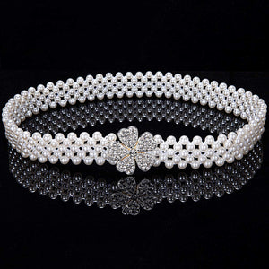 Round Square Buckle Set 2pcs Dress Crystal Rhinestone Belt