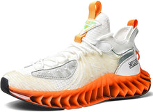 Load image into Gallery viewer, Men&#39;s Black Blue Sports Athletic Running Shoes