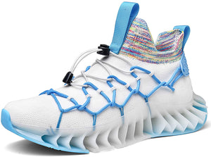 Men's Light Blue Sports Athletic Running Shoes