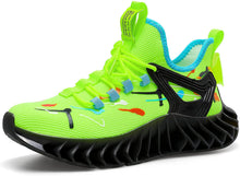 Load image into Gallery viewer, Men&#39;s Greenish Black Sports Athletic Running Shoes