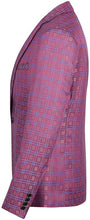 Load image into Gallery viewer, Men&#39;s Purple Printed Lapel Single Breasted 2 Pieces Suit