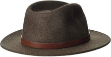 Load image into Gallery viewer, Sophisticated Brown Classic Messer Fedora Hat