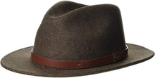 Load image into Gallery viewer, Sophisticated Brown Classic Messer Fedora Hat