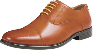 Men's Formal Brown Classic Lace-up Dress Shoes