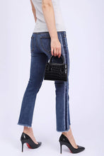 Load image into Gallery viewer, Trendy Black Mini Purse Crocodile Pattern Handbag