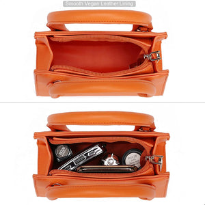 Trendy Orange Mini Purse Handbag