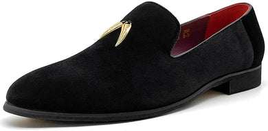 Men's Black Luxury Penny Slip-On Dancing Shoes