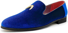 Load image into Gallery viewer, Men&#39;s Blue Luxury Penny Slip-On Dancing Shoes