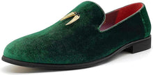 Load image into Gallery viewer, Men&#39;s Green Luxury Penny Slip-On Dancing Shoes