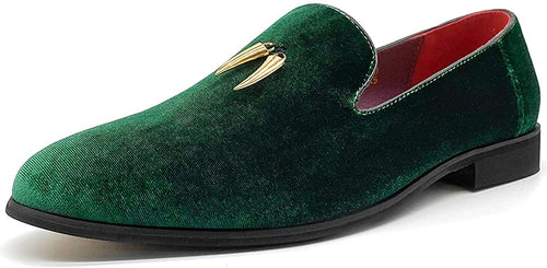 Men's Green Luxury Penny Slip-On Dancing Shoes