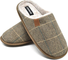 Load image into Gallery viewer, Khaki Memory Foam Scuff Comfortable Slippers